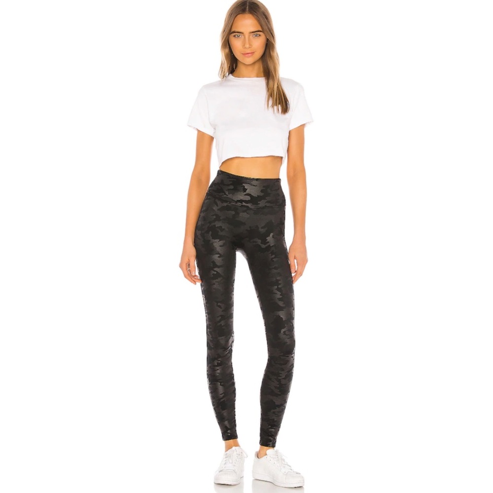 Spanx Faux Leather Camo Leggings - Picture 5 of 8